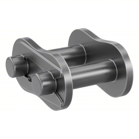 A master link used for joining sections of lift system chains.