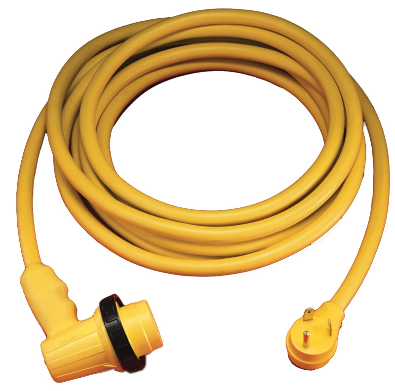 30 Amp Power Cord - Right Angle Locking 30'
