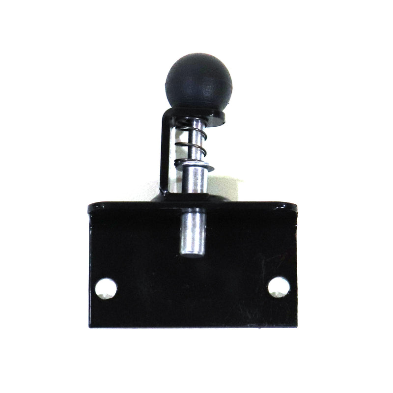 top view of the bed rail lock for coachmen campers