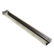 A metal lift arm second section used for pop-up campers or similar vehicles.