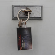keychain displayed with a lock