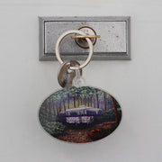 keychain displayed with a lock