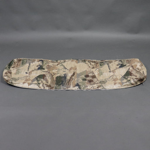 pop up camper cushion cover with a forest pattern on a gray background.