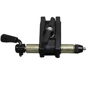 A black Yakima crossbar attachment showing the hex key that tightens the component