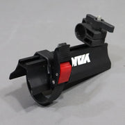 side view showing the locking clamp