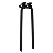 bike rack for crossbar systems shown from the side