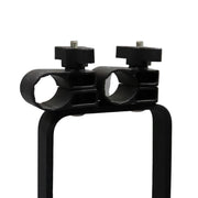 top view of the rack showing the locking clamps