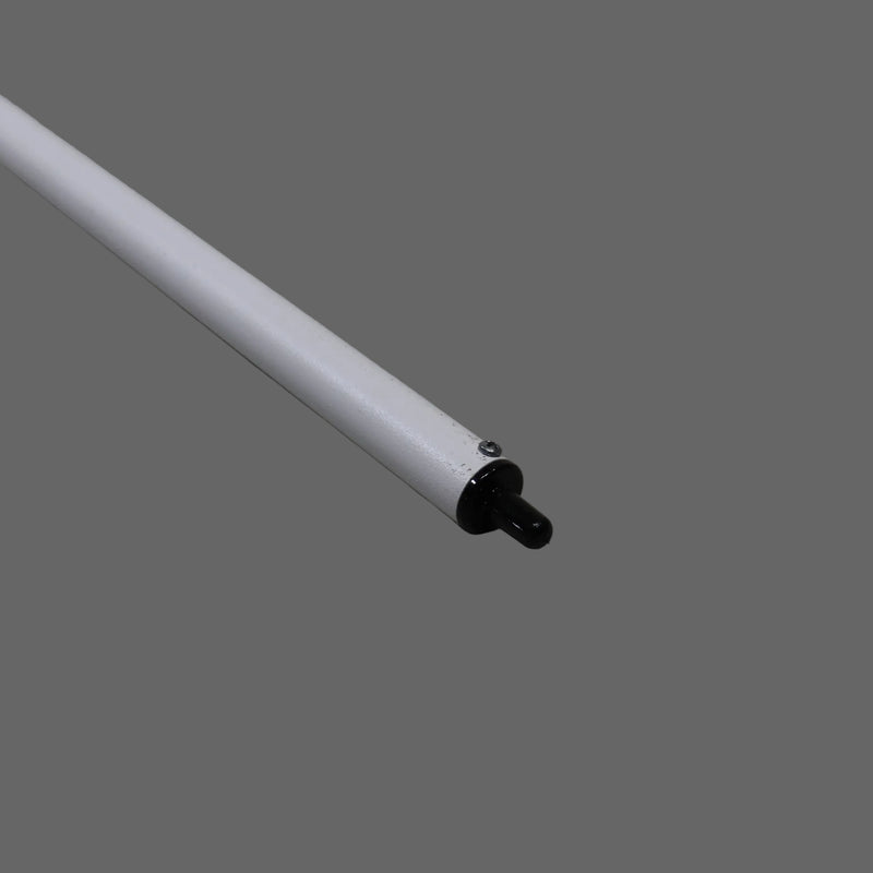 bottom of the tent pole showing the tent support tip