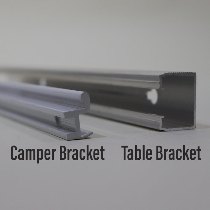 FAWO Grey Plastic Table Top Bracket Catch Clip For Caravan & Motorhome Tables