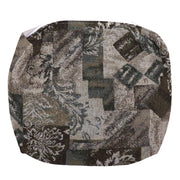 camper cushion cover with a forest green pattern for coleman campers