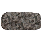 A multicolored camouflage pattern cushion cover designed for a 2011 Sun Valley model pop-up vehicle.