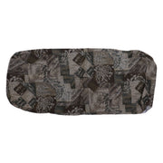 A cushion cover with a Jeter Citrus and Pebble Beige color scheme, featuring a geometric pattern.