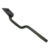 bottom view of the latch lever arm