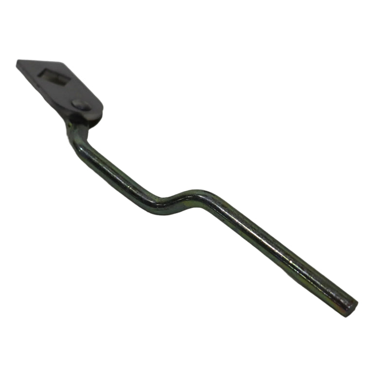 bottom view of the latch lever arm