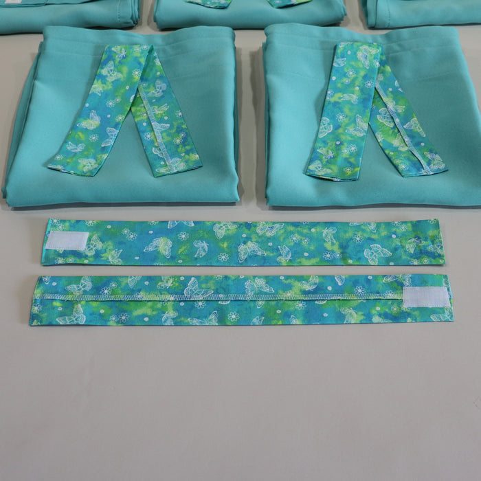 Curtain Set Multi Models 8 / 12 Foot Box Turquoise