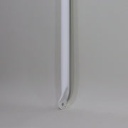 A white Click Lock bed bow, U-shaped pole used for bunk end canvas support, displayed against a plain background showing the mounting leg