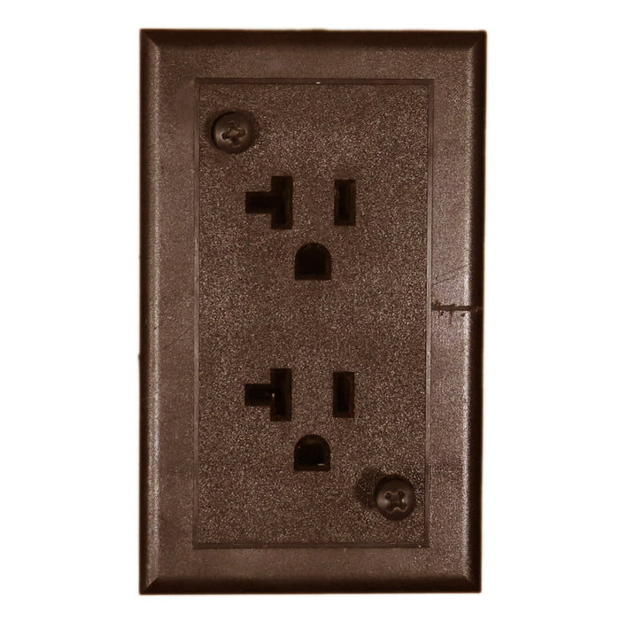 Brown 20 Amp Outlet Used