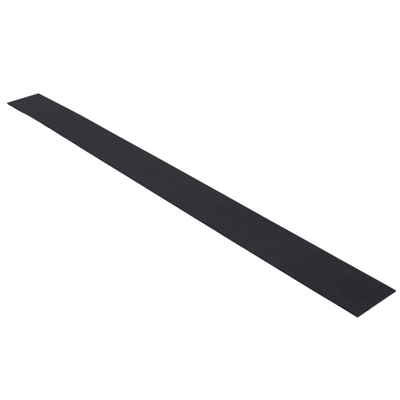A long black wear strip used on the sides of slide outs for stabilizing purposes.