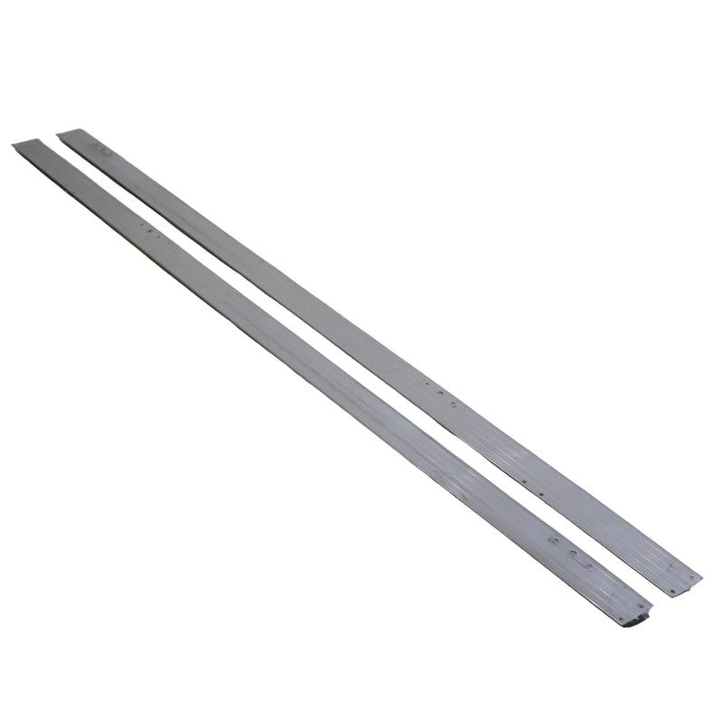 A 70-inch long metal bed frame section with two supporting legs, primarily gray in color.