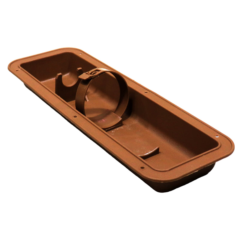 Brown Fire Extinguisher Mount Used