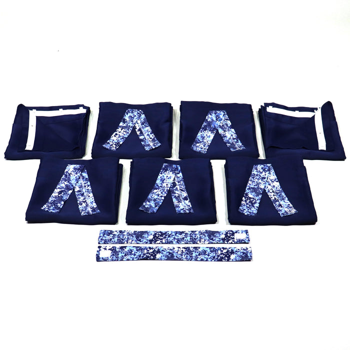 Curtain Set Multi Models 12 / 14 Foot Box Navy Blue