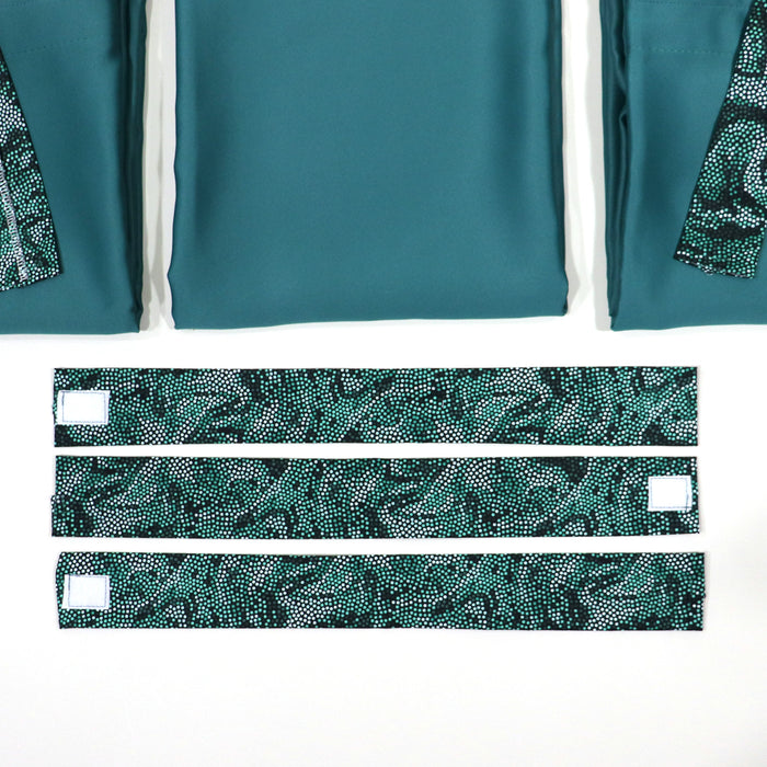 Curtain Set Multi Models 8 / 12 Foot Box Hunter Green