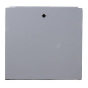 A white metal stepper door skin panel