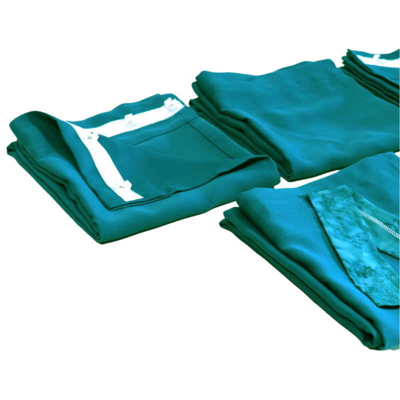 Curtain Set Multi Models 8 / 12 Foot Box Teal