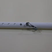 side view of the adjustment points and safety lock