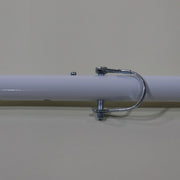 top view of the adjustment points and safety lock