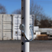 click lock shown with a safety lock installed