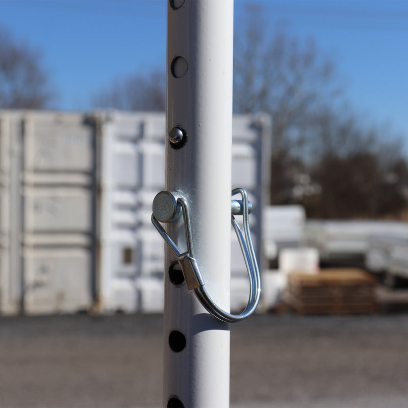 click lock shown with a safety lock installed