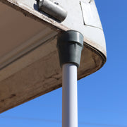 top view of the roof support pole