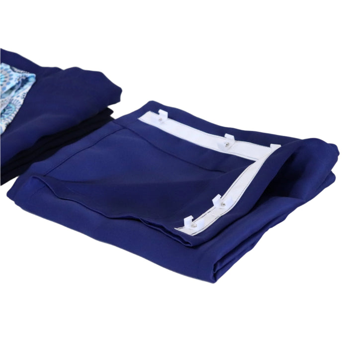 Curtain Set Multi Models 8 / 12 Foot Box Navy Blue