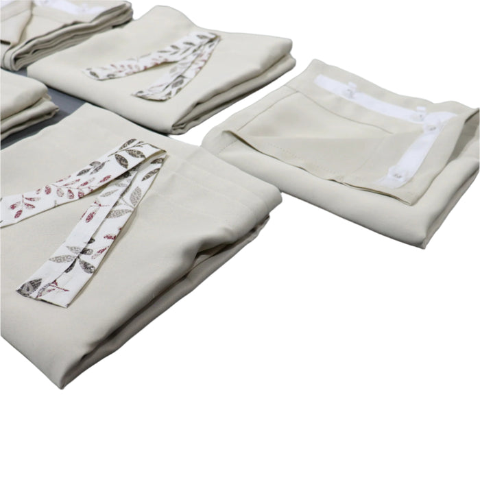 Curtain Set Multi Models 8 / 12 Foot Box Beige