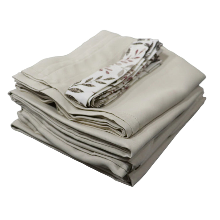 Curtain Set Multi Models 8 / 12 Foot Box Beige