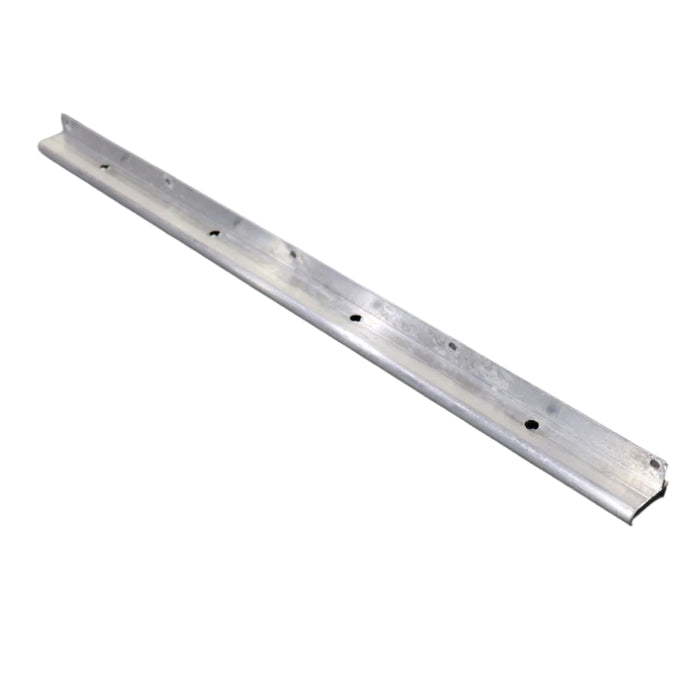 Metal bracket on a gray background