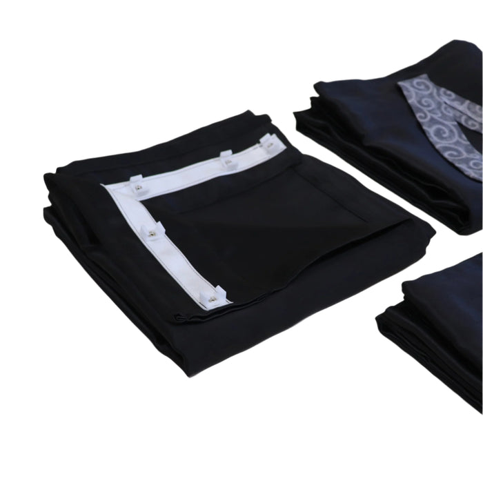 Curtain Set Multi Models 8 / 12 Foot Box Black