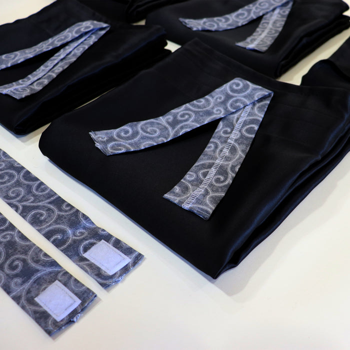 Curtain Set Multi Models 8 / 12 Foot Box Black