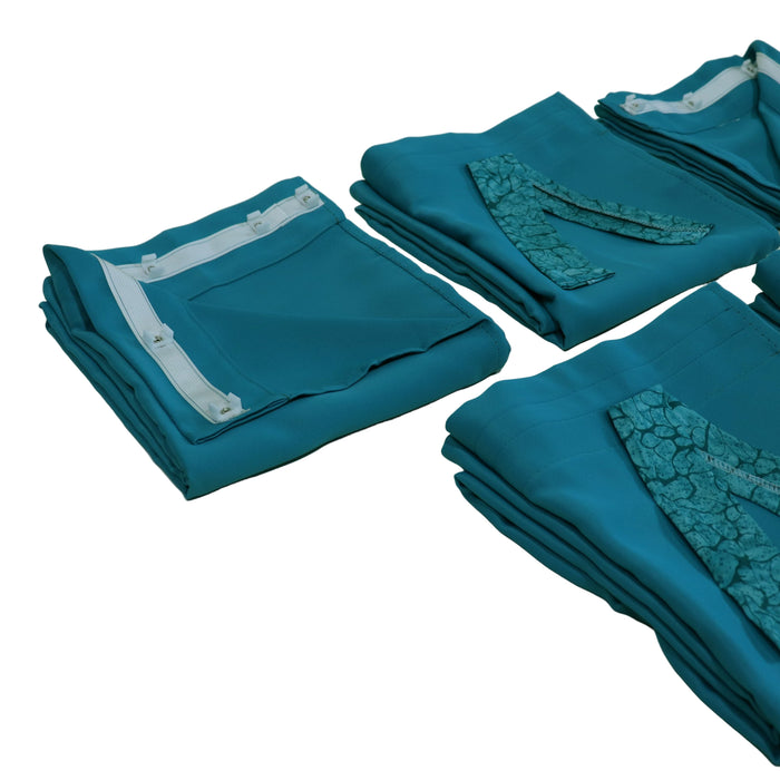 Curtain Set Multi Models 8 / 12 Foot Box Teal