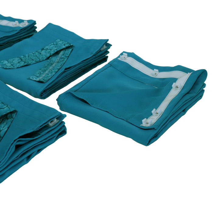 Curtain Set Multi Models 8 / 12 Foot Box Teal