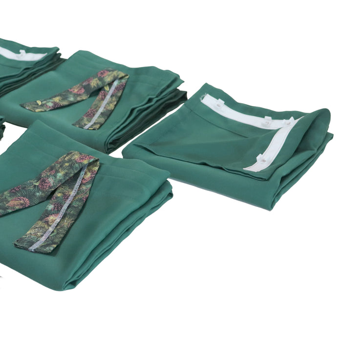 Curtain Set Multi Models 8 / 12 Foot Box Green