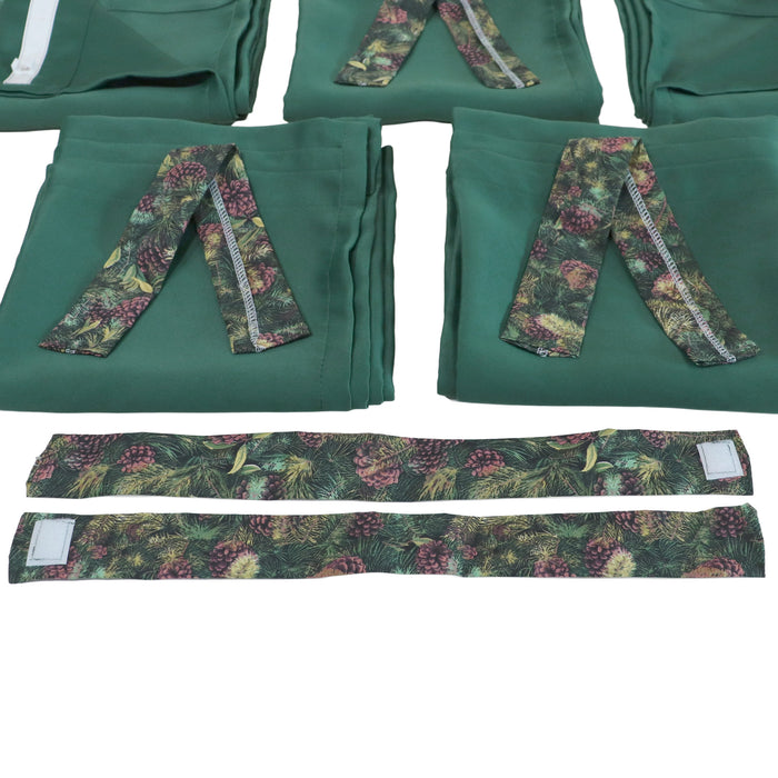 Curtain Set Multi Models 8 / 12 Foot Box Green