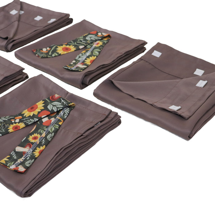 Curtain Set Multi Models 8 / 12 Foot Box Mocha