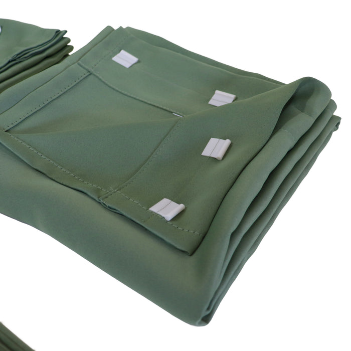 Curtain Set Multi Models 8 / 12 Foot Box Olive