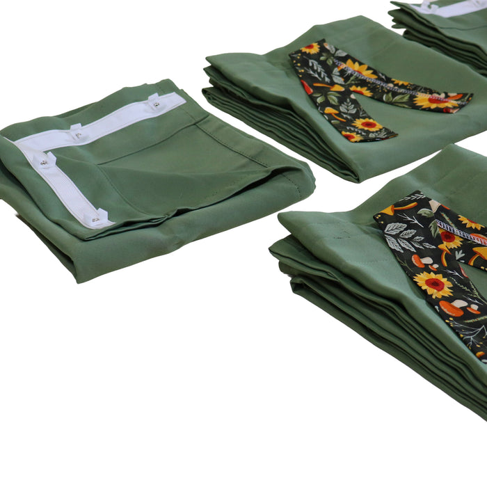 Curtain Set Multi Models 8 / 12 Foot Box Olive