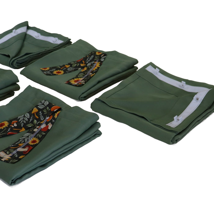 Curtain Set Multi Models 8 / 12 Foot Box Olive