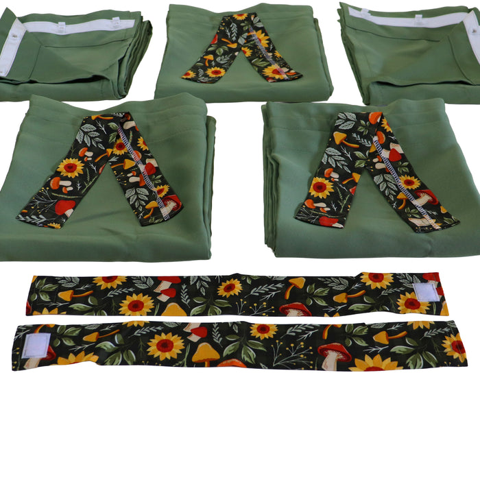 Curtain Set Multi Models 8 / 12 Foot Box Olive