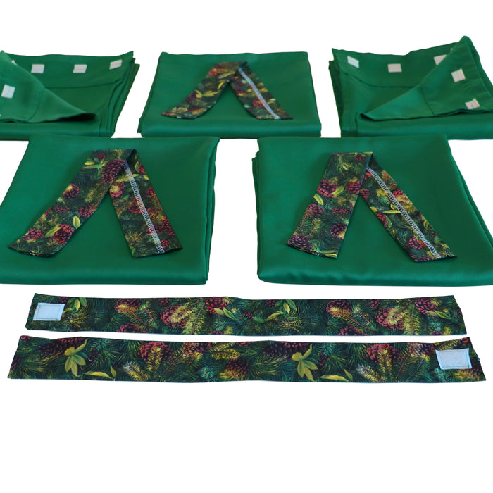 Curtain Set Multi Models 8 / 12 Foot Box Green