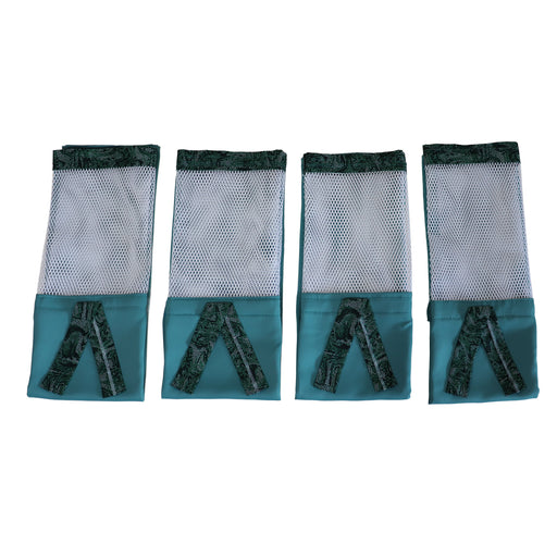 pop up camper bed end privacy curtain set green with matching ties